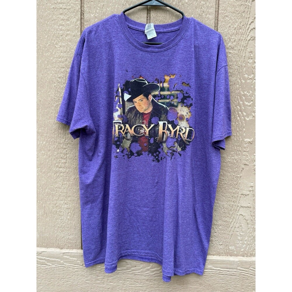 Vintage Tracy Byrd Shirt Mens 2XL Purple Country Music 90s Tee